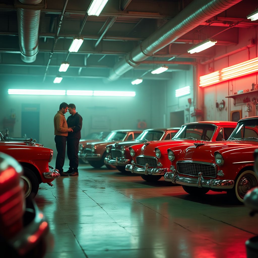 Véhicules en cours de réparation