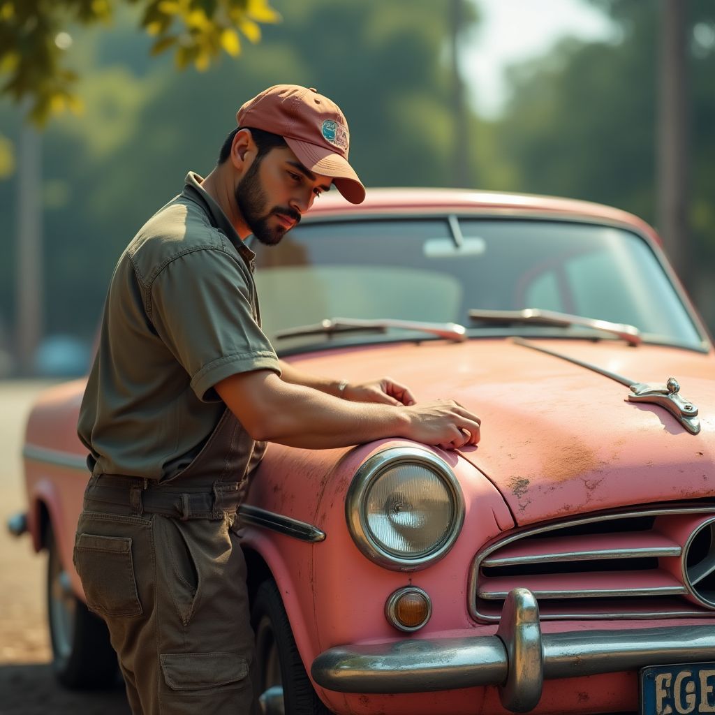 Mécanicien au travail